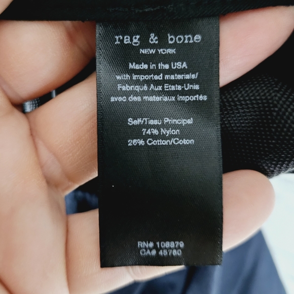 RAG & BONE | Drake navy belted nylon pants - Picture 7 of 10